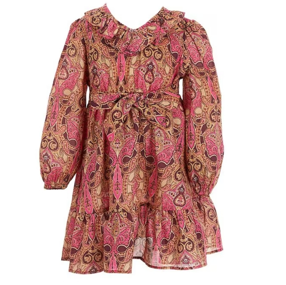 A Loves A Girls Long Sleeves Ruffle Dress XL